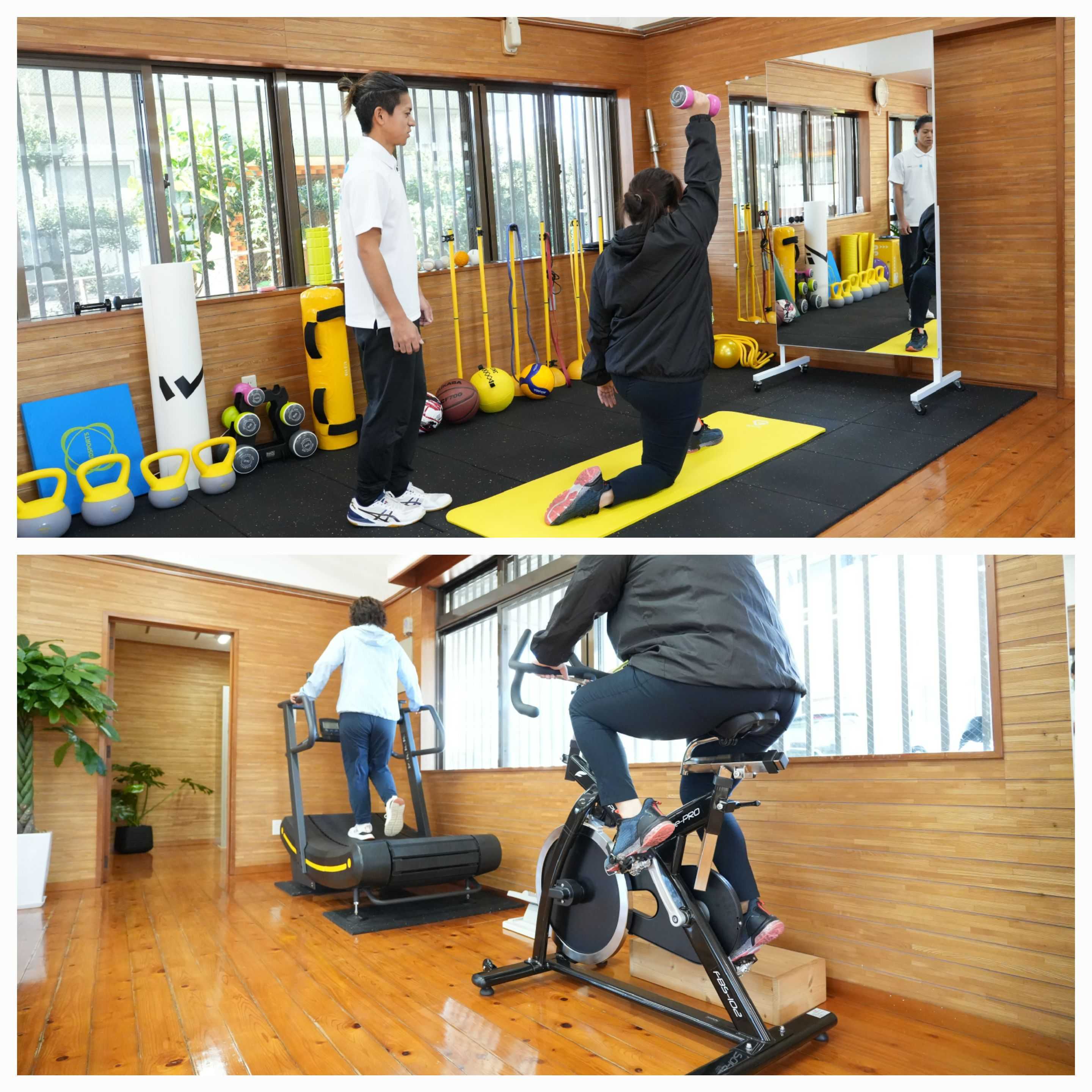 専用施設で効果的なリハビリトレーニングを実施